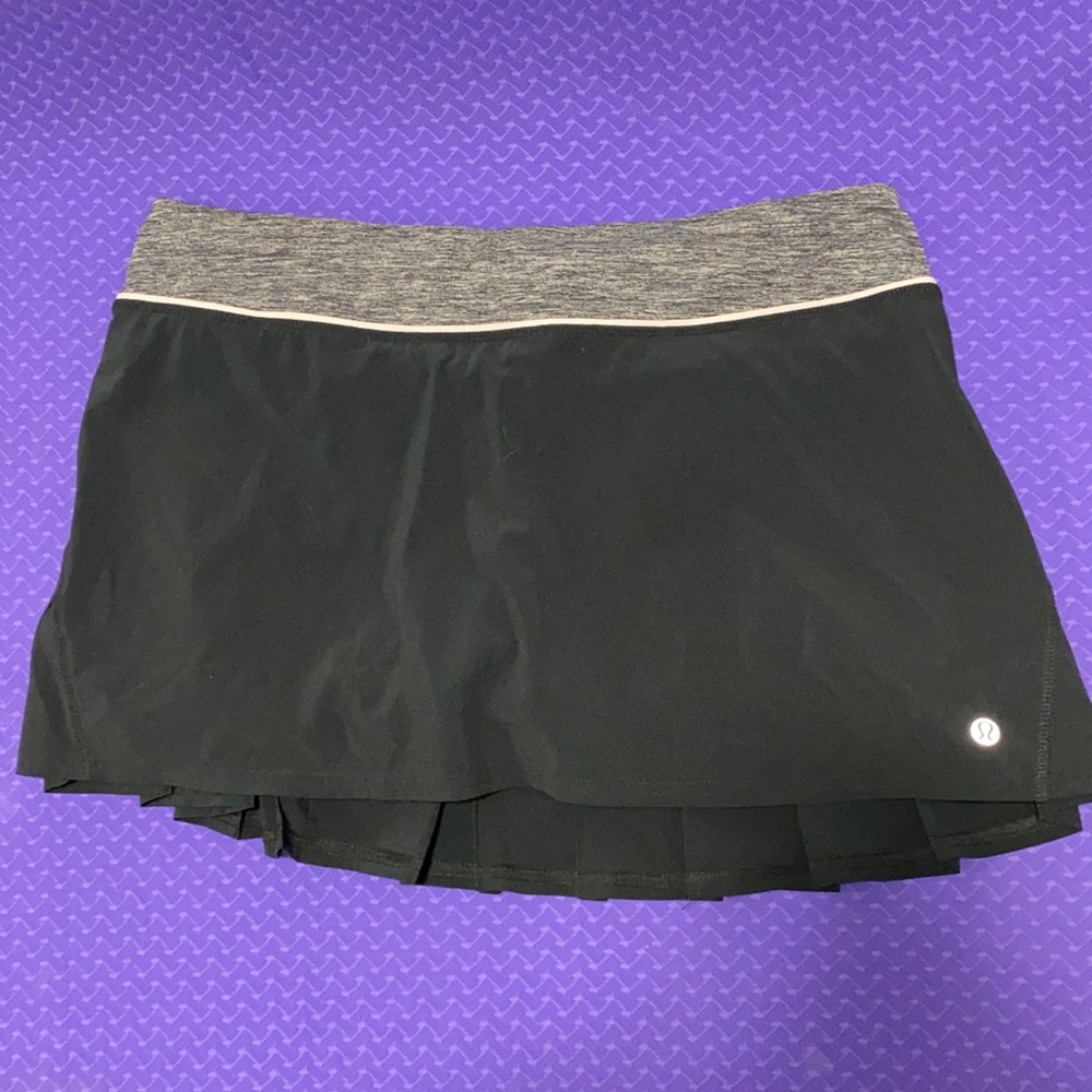 Lululemon Run Speed Skirt Black/Gray size 8